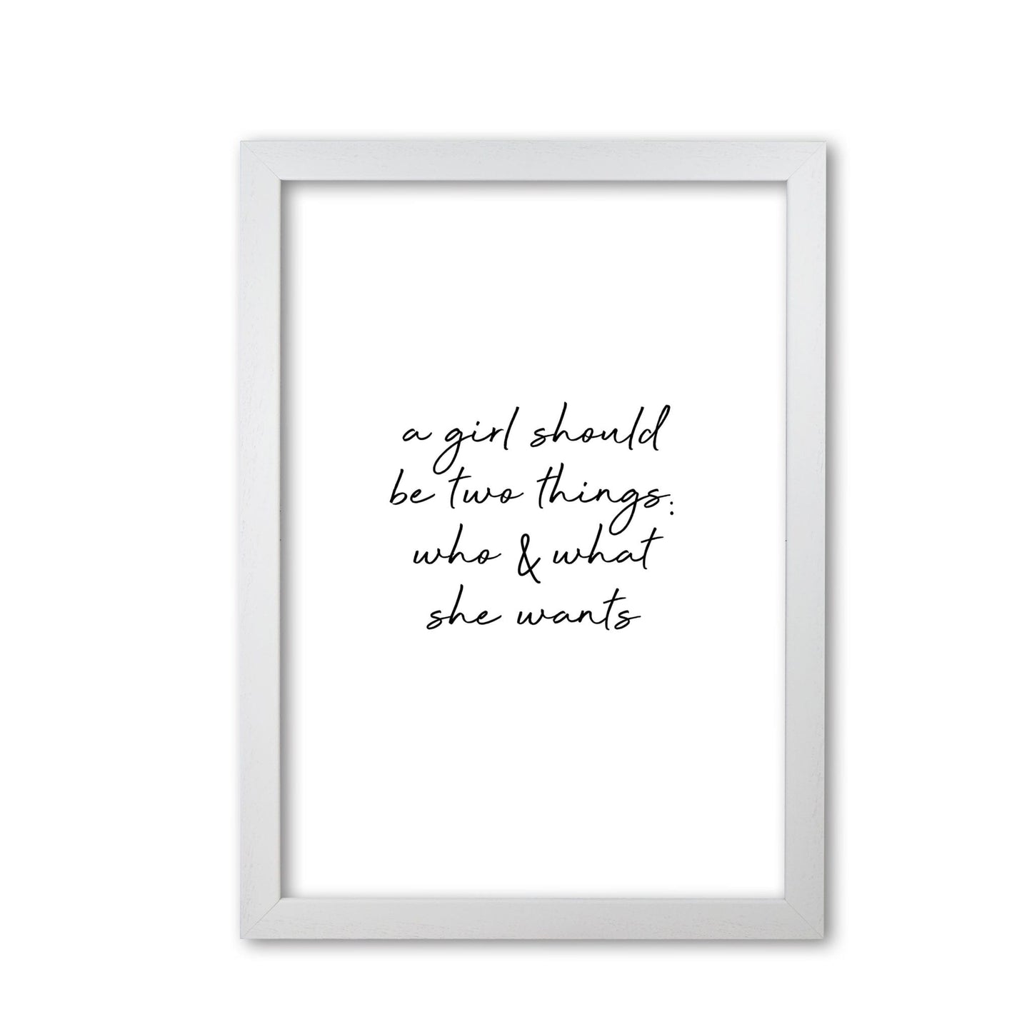 Who &#038; what she quote fine art print by orara studio