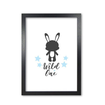 Wild one modern fine art print, framed childrens nursey wall art poster