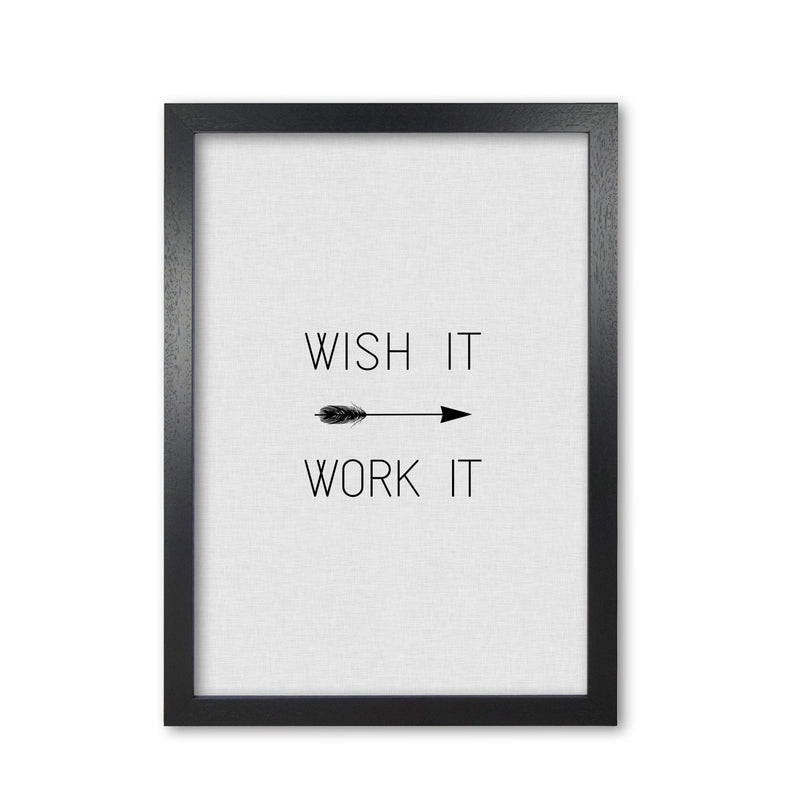 Wish it work it arrow quote fine art print by orara studio