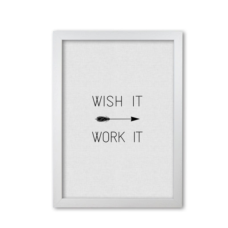 Wish it work it arrow quote fine art print by orara studio