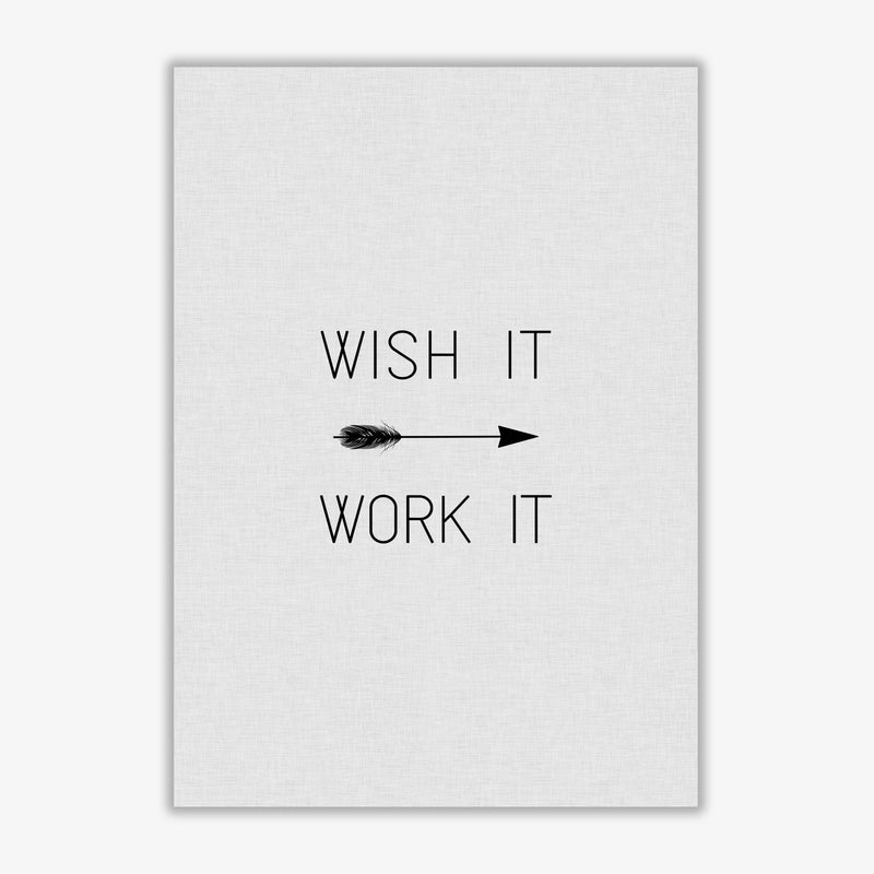 Wish it work it arrow quote fine art print by orara studio