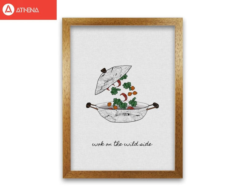 Wok on the wild side fine art print by orara studio, framed kitchen wall art