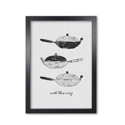 Wok this way fine art print by orara studio, framed kitchen wall art