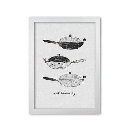 Wok this way fine art print by orara studio, framed kitchen wall art
