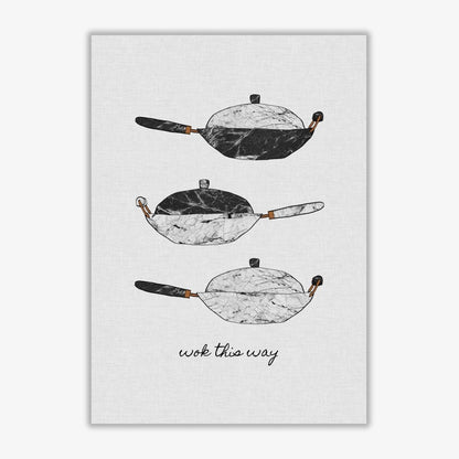 Wok this way fine art print by orara studio, framed kitchen wall art