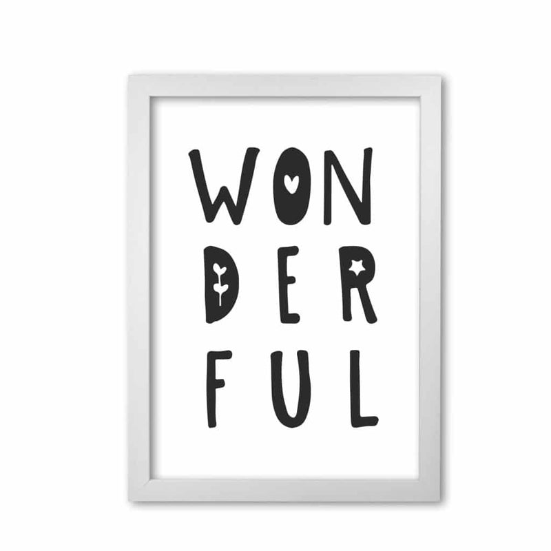 Wonderful black modern fine art print, framed childrens nursey wall art poster