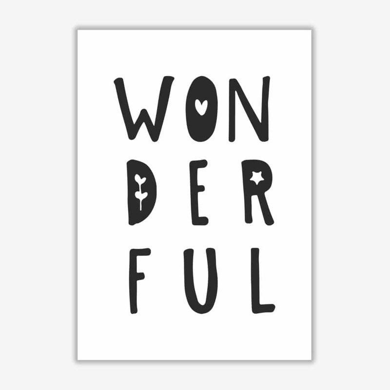 Wonderful black modern fine art print, framed childrens nursey wall art poster