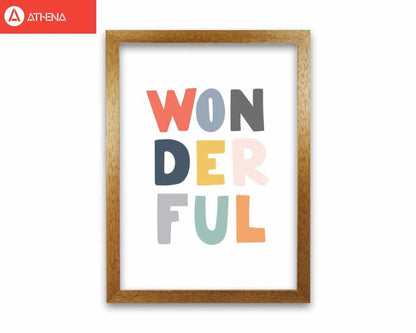 Wonderful colour modern fine art print, framed childrens nursey wall art poster