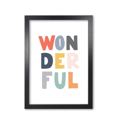 Wonderful colour modern fine art print, framed childrens nursey wall art poster