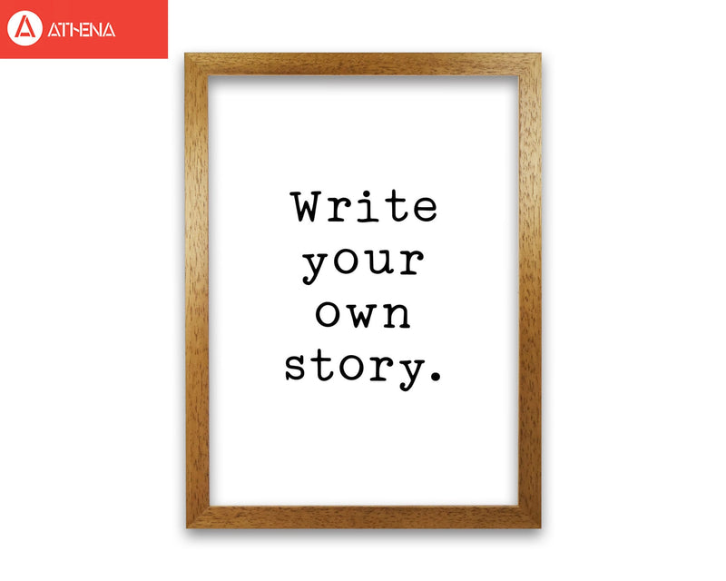 Write your own story modern fine art print