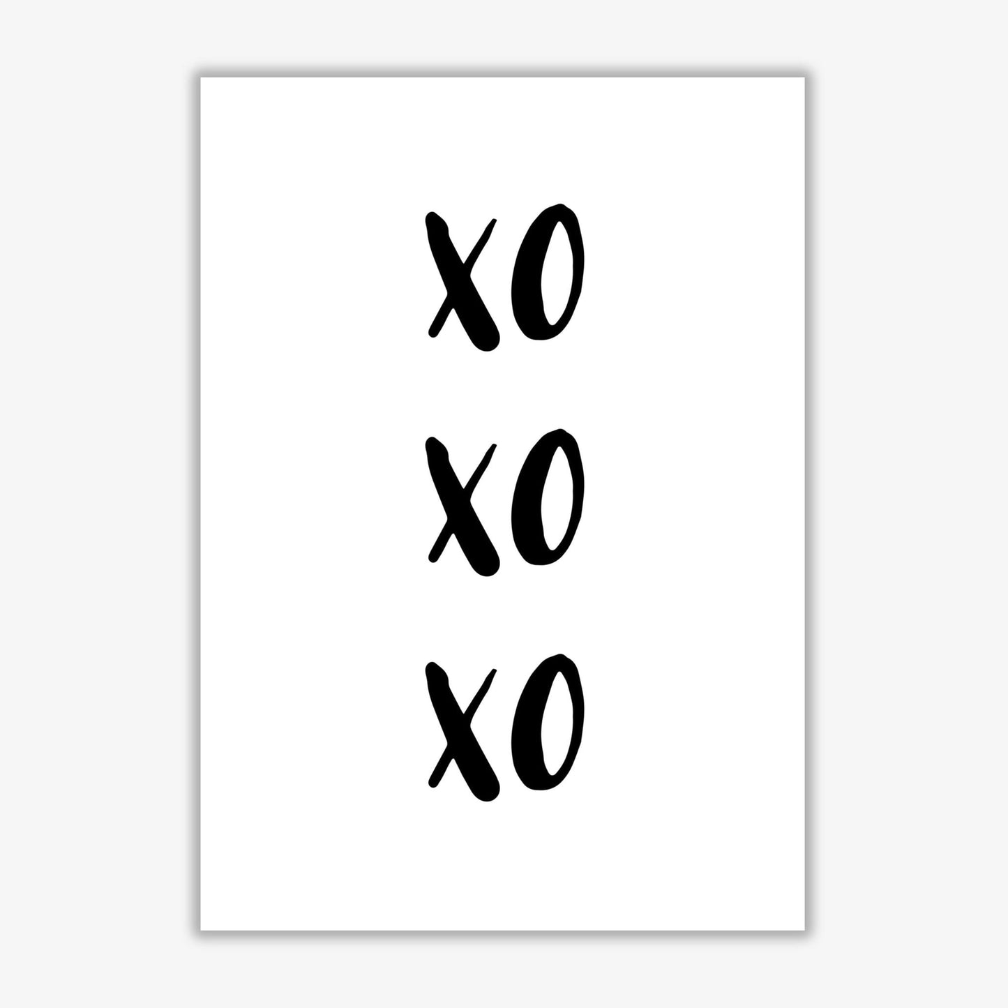 Xoxoxo modern fine art print