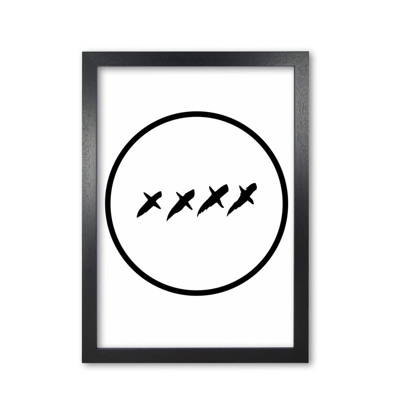 Xxxx kisses modern fine art print