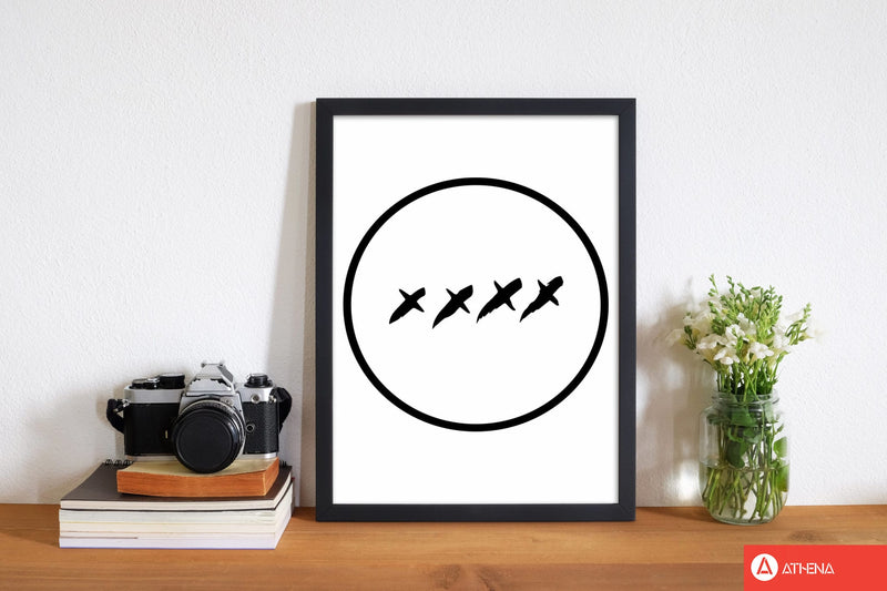 Xxxx kisses modern fine art print