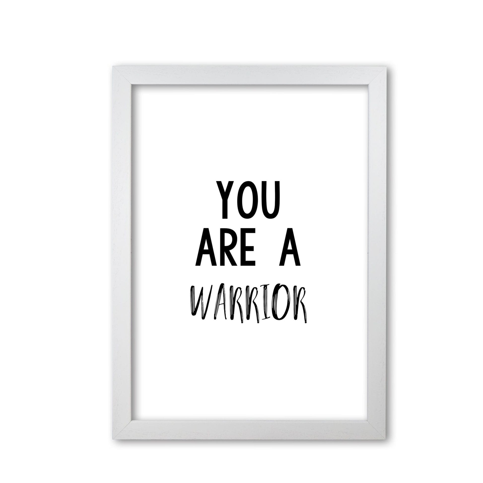 You are a warrior modern fine art print