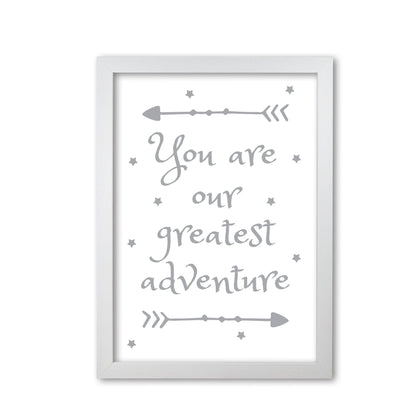 You are our greatest adventure grey modern fine art print