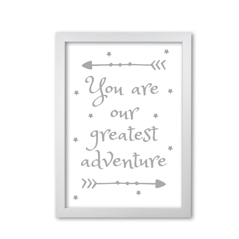 You are our greatest adventure grey modern fine art print