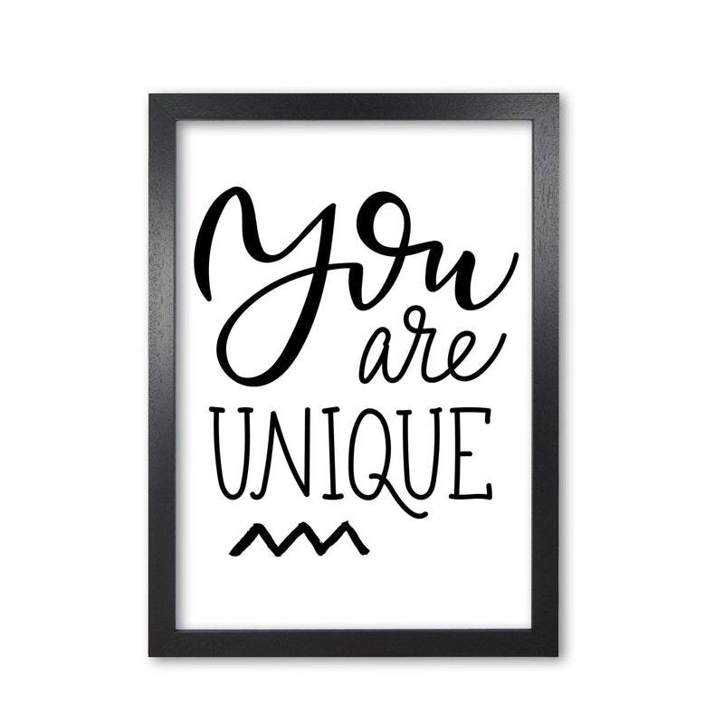 You are unique modern fine art print