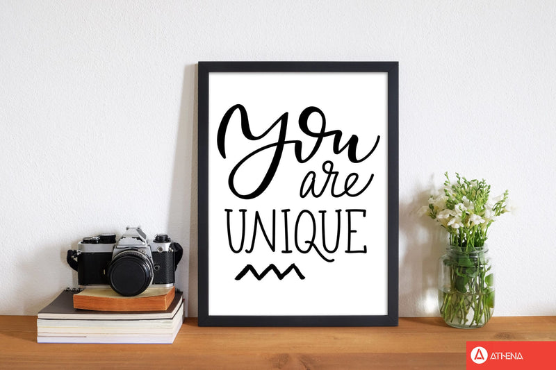 You are unique modern fine art print