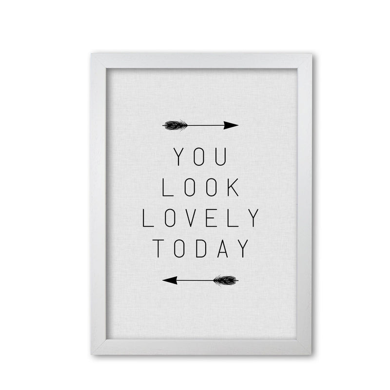 You look lovely today arrow quote fine art print by orara studio