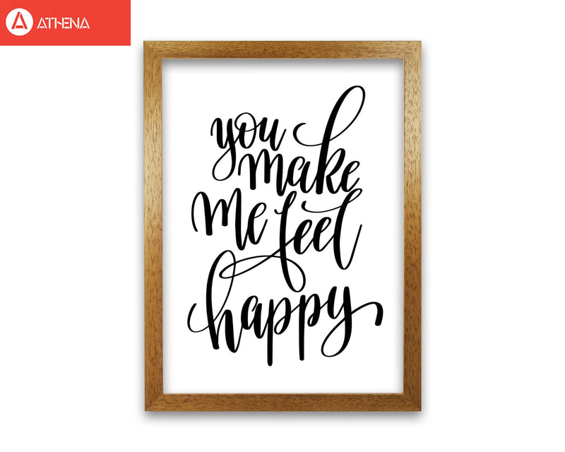 You make me feel happy modern fine art print