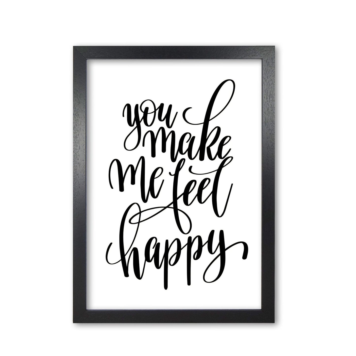 You make me feel happy modern fine art print