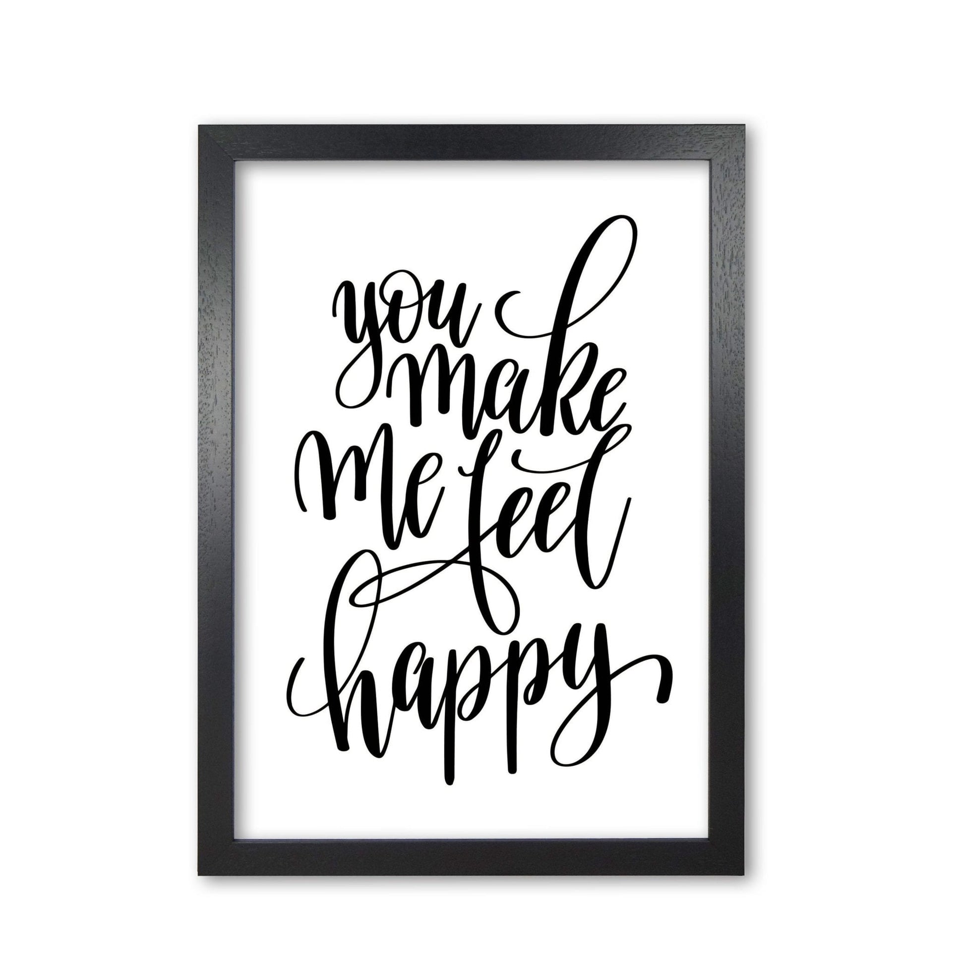 You make me feel happy modern fine art print