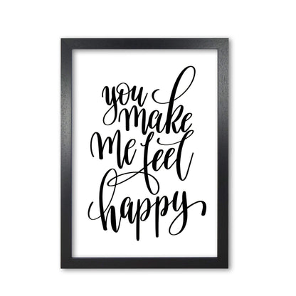 You make me feel happy modern fine art print