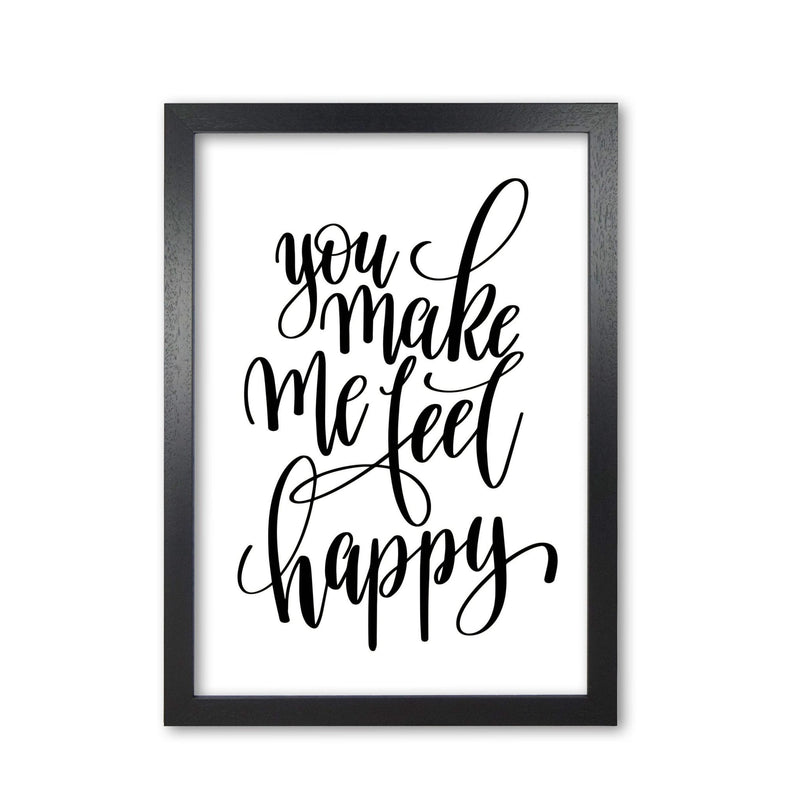 You make me feel happy modern fine art print