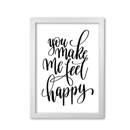 You make me feel happy modern fine art print