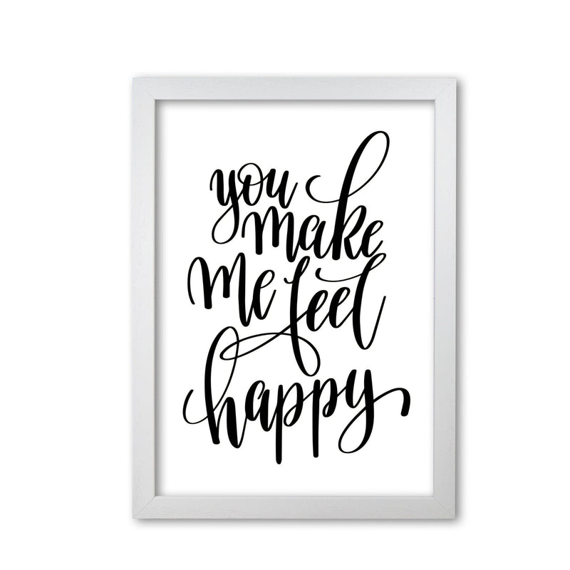 You make me feel happy modern fine art print