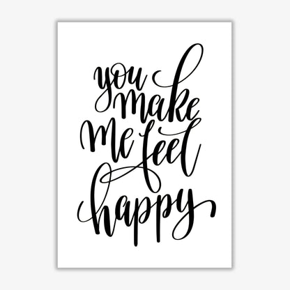 You make me feel happy modern fine art print
