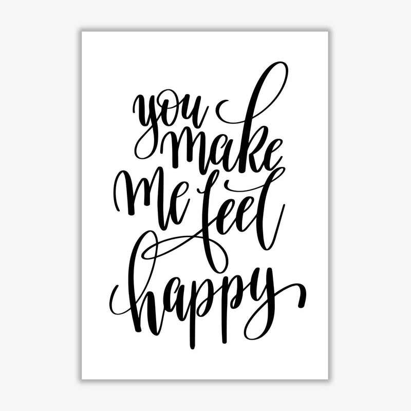 You make me feel happy modern fine art print