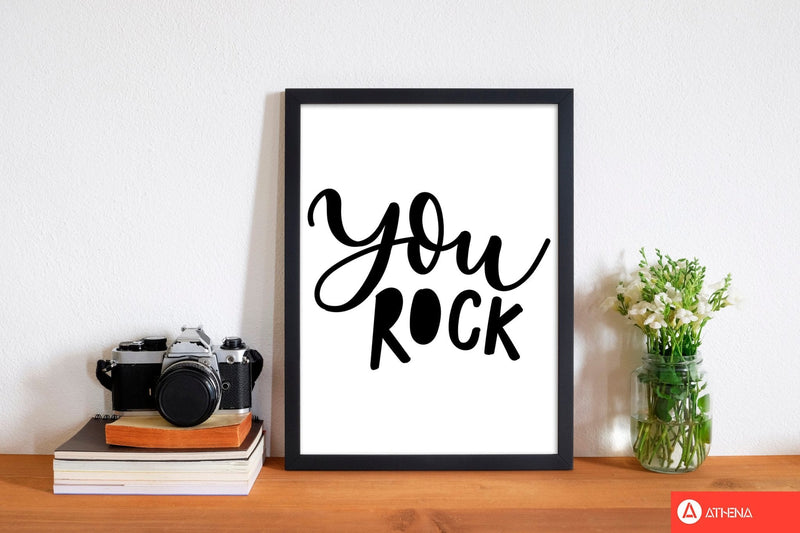 You rock modern fine art print