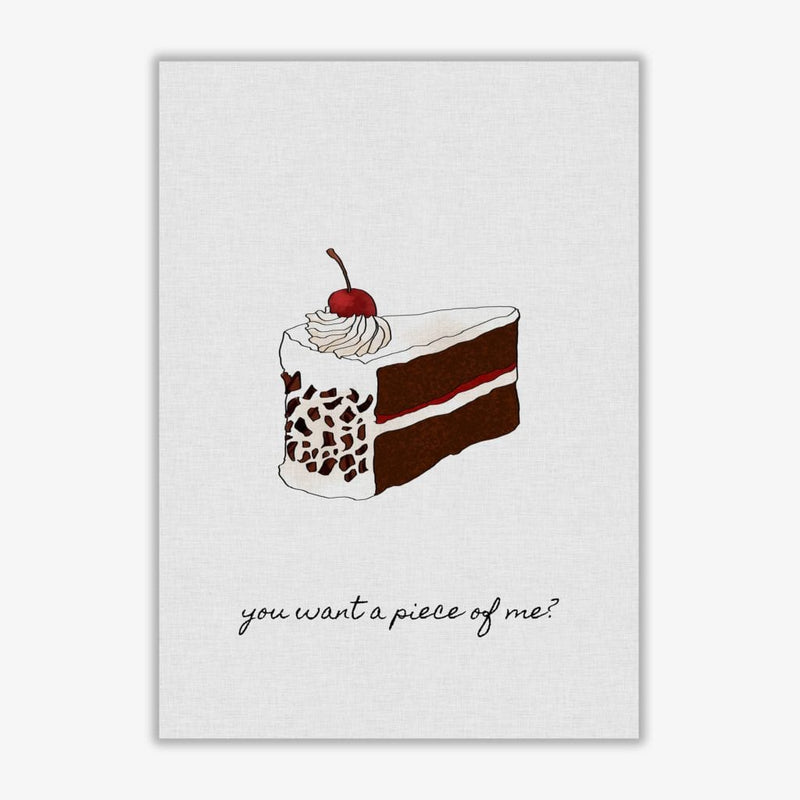 You want a piece of me fine art print by orara studio, framed kitchen wall art