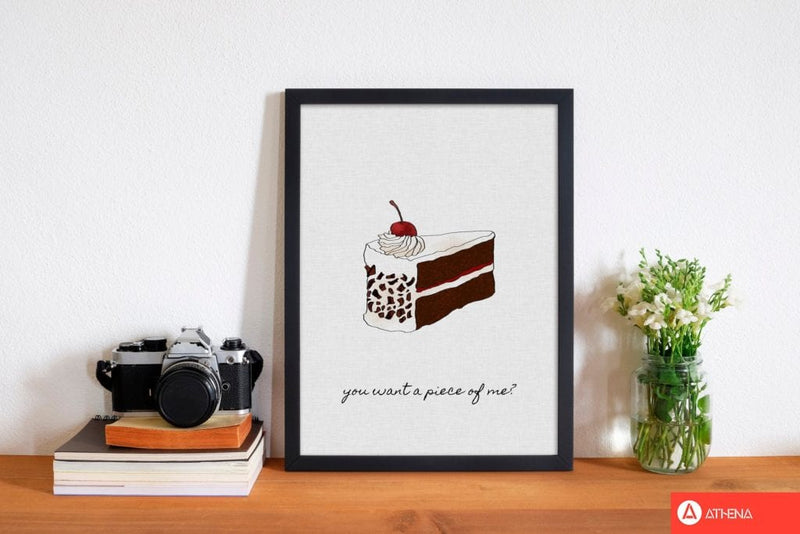 You want a piece of me fine art print by orara studio, framed kitchen wall art